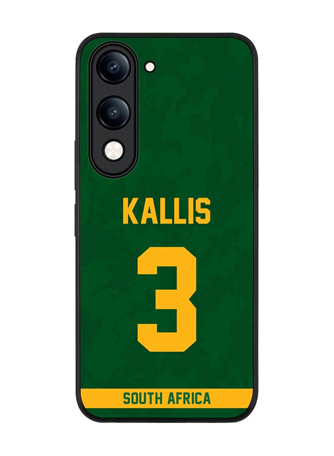 For vivo Y29s 5G / Y19s 5G Case,Slim fit Camera Protection, Shockproof Thin Phone cover  - South Africa Jacques Kallis, Jersey No 3